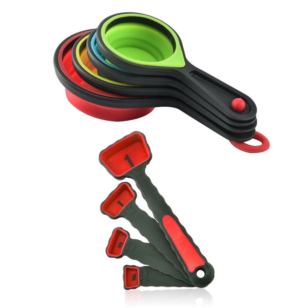Silicone Measuring Cups and Spoons Set