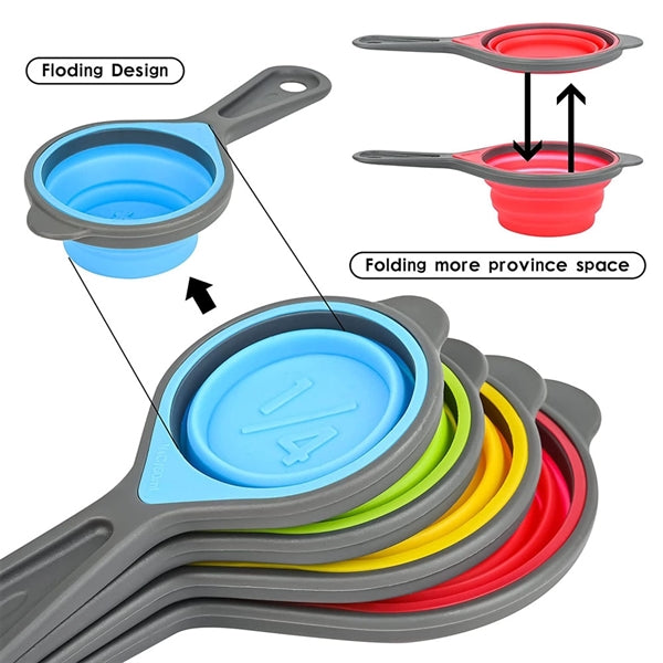 Silicone Measuring Cups and Spoons Set
