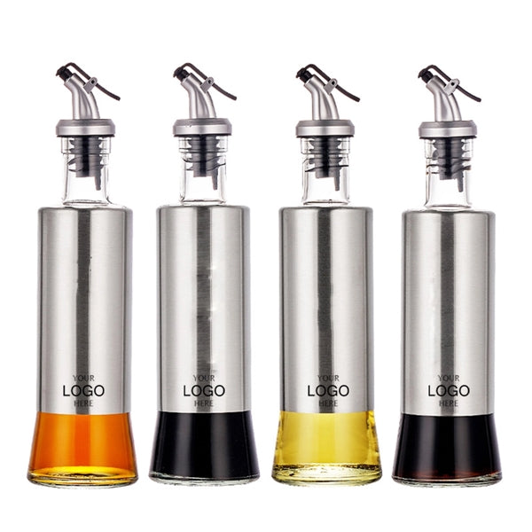 Stainless steel glass oil jug bottle