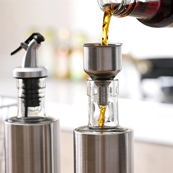 Stainless steel glass oil jug bottle
