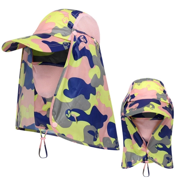 Outdoor Fishing Hat with Face Cover & Neck Flap