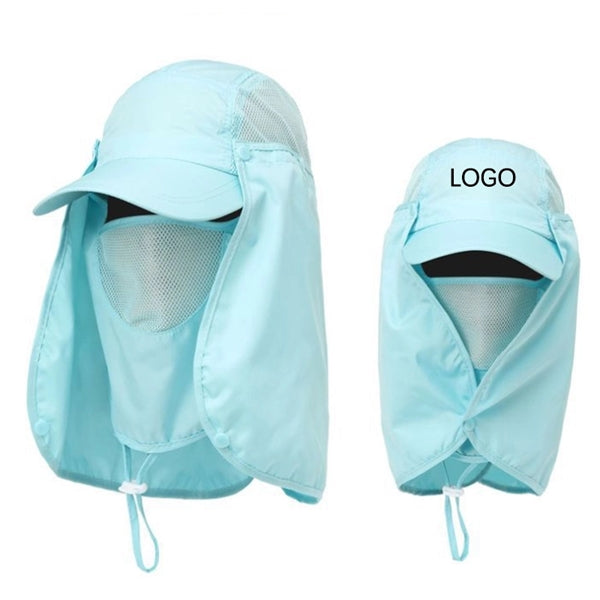 Outdoor Fishing Hat with Face Cover & Neck Flap