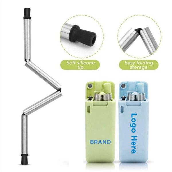 Silicone Straw with Carrying Case and Cleaning Brush