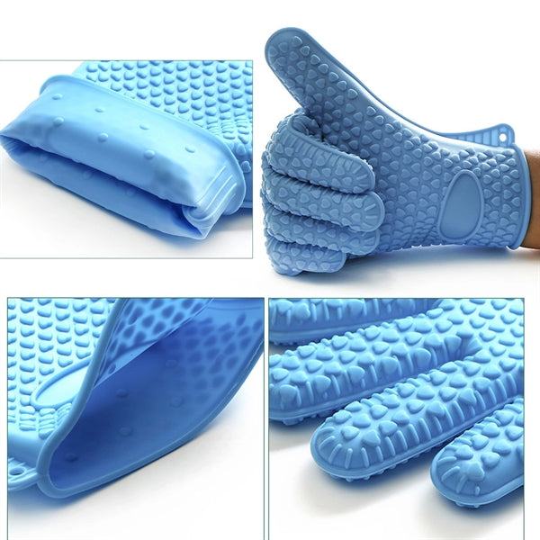 Heat Resistant Silicone Cooking Gloves