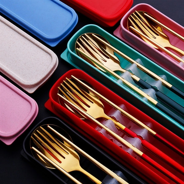 4 Pcs Cutlery Set With Box