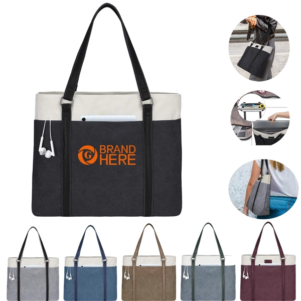 Women Laptop Tote /Canvas Shoulder Bag