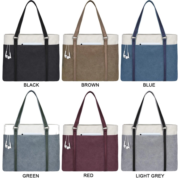 Women Laptop Tote /Canvas Shoulder Bag