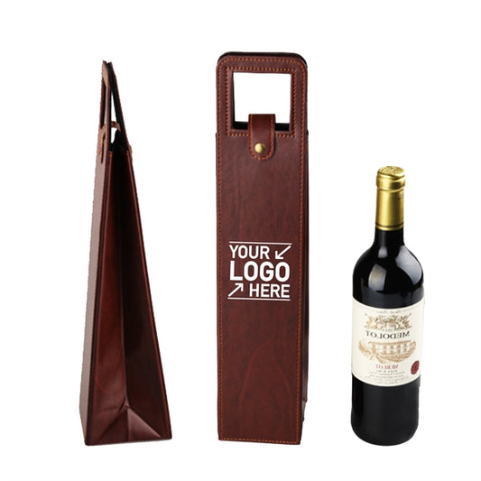 Leather Wine Tote for Single Bottle