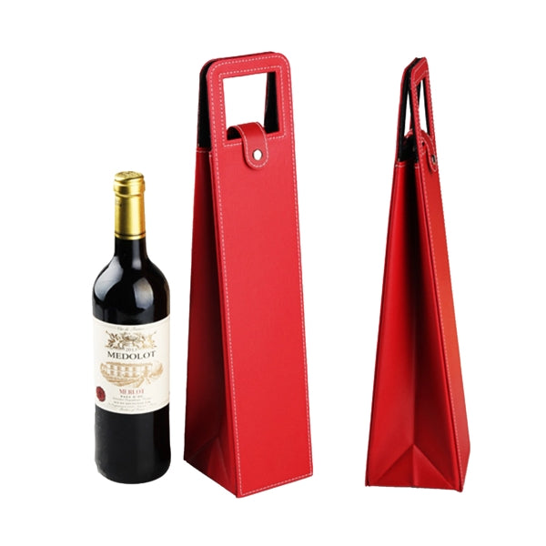 Leather Wine Tote for Single Bottle
