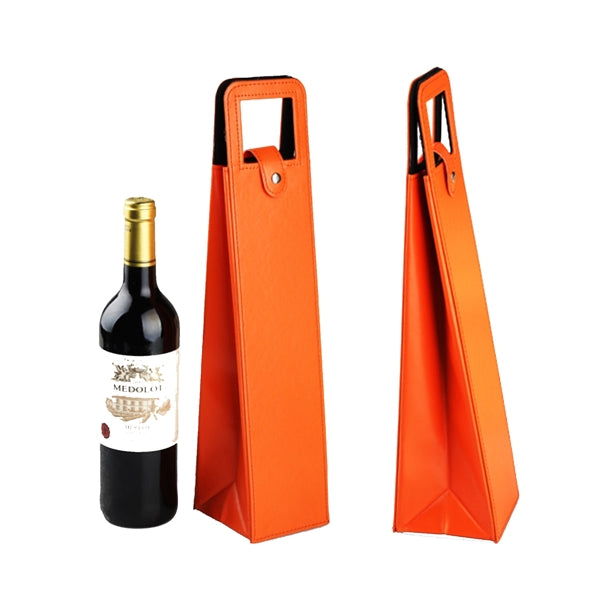 Leather Wine Tote for Single Bottle