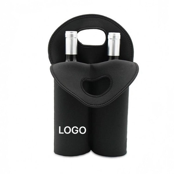 Double Neoprene Insulated Wine Bottle Cooler Bag