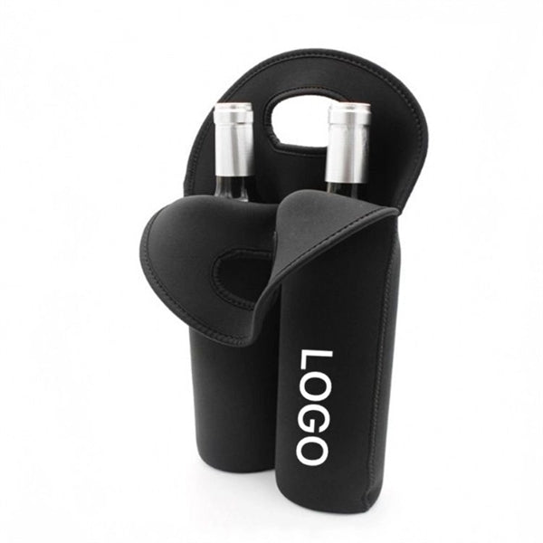 Double Neoprene Insulated Wine Bottle Cooler Bag