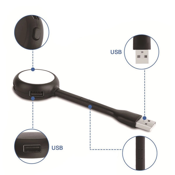 4-Port USB Hub Book Light