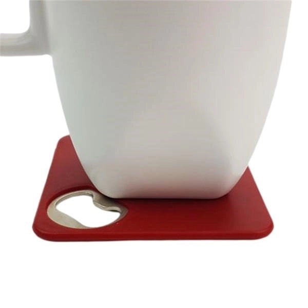 Coaster bottle opener