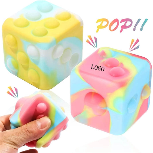 Push Bubble Ball 3D Big Size Silicone Dice