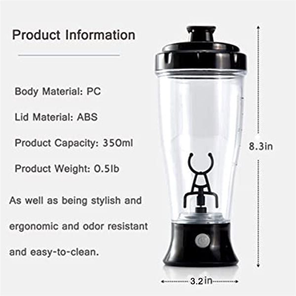 Self Mixing Mug Electric Protein Shaker Bottle