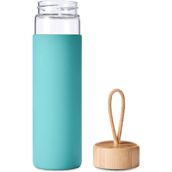 20 OZ Glass Bottle With Bamboo Lid