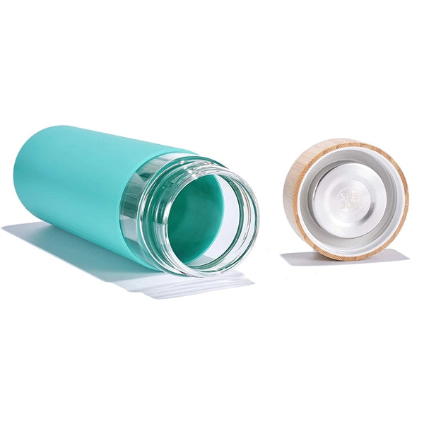 20 OZ Glass Bottle With Bamboo Lid