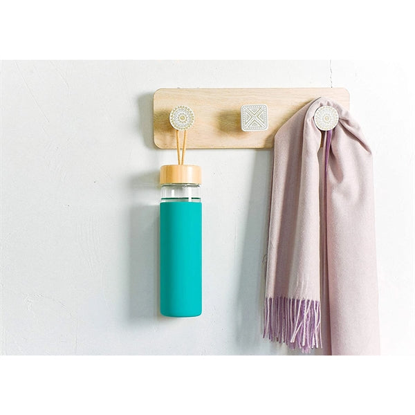 20 OZ Glass Bottle With Bamboo Lid