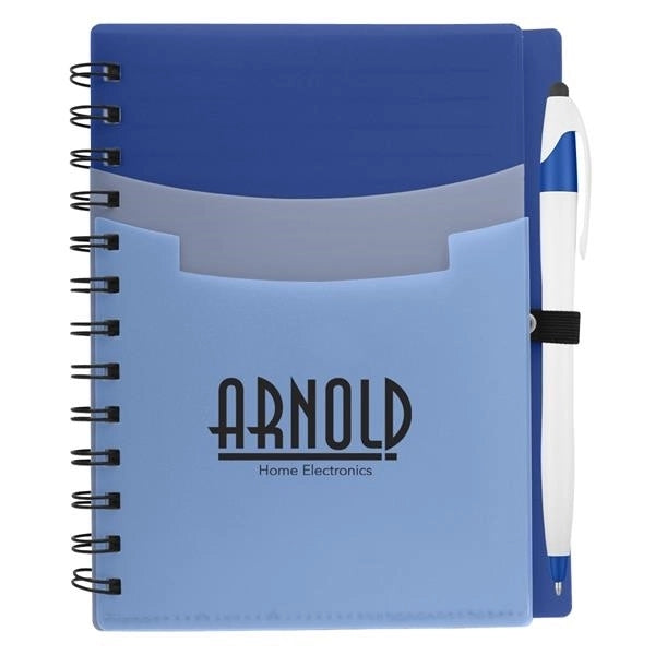 5" x 7" Tri-Pocket Notebook & Pen