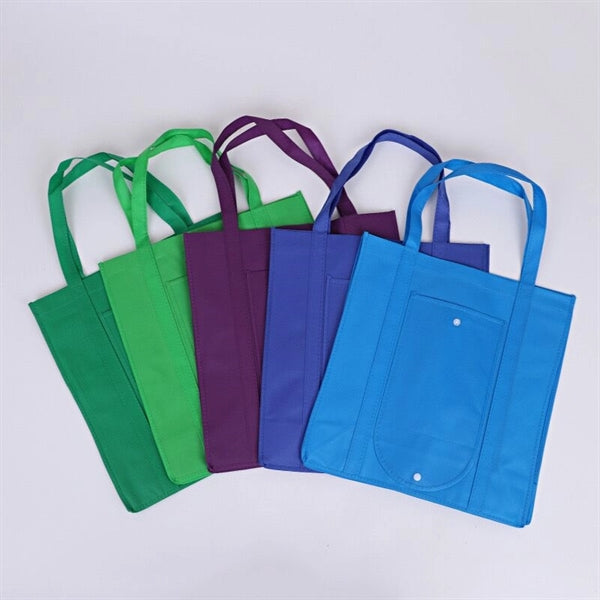 Non-Woven Grocery Tote Bag (14 1/8" W x 15 3/4" H x 4" D)