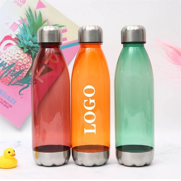 Plastic sports water bottle