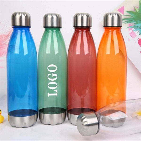 Plastic sports water bottle