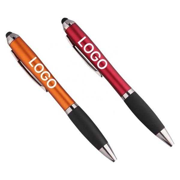 Stylus and comfortable grip ballpoint pen