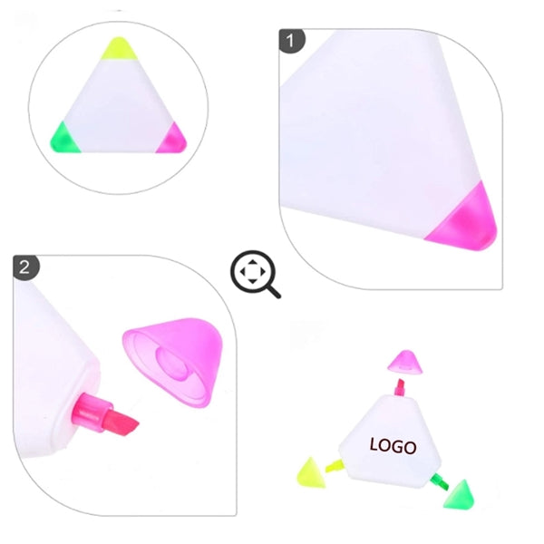 3- in- 1 Fluorescent Marker Pen