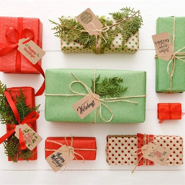 Kraft Paper Gift Tags with Free Natural Jute Twine