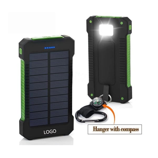Solar Power Bank With Carabiner 8000 mAh