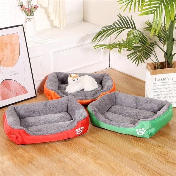 Candy Color Rectangle Pet Mat Bed