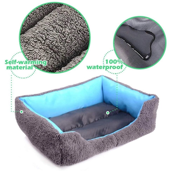 Candy Color Rectangle Pet Mat Bed
