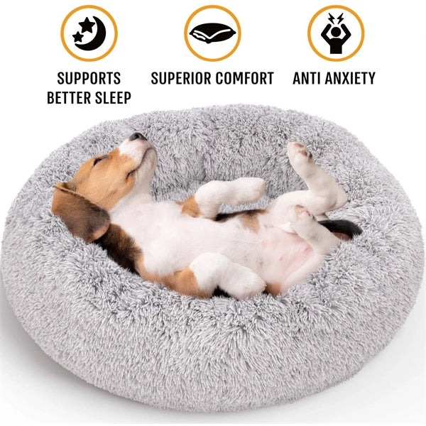 Pets Plush Calming Dog Bed