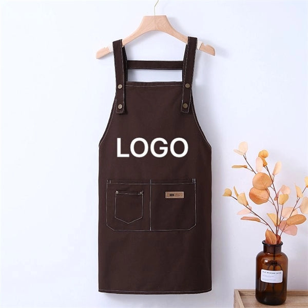 Long Thickened Strap Canvas Apron
