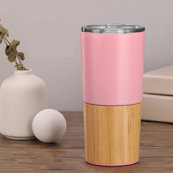 Stainless Steel Bamboo Tumbler
