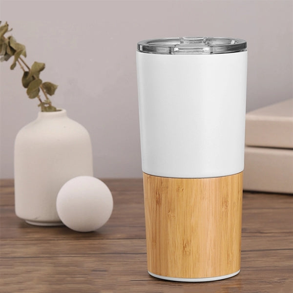 Stainless Steel Bamboo Tumbler