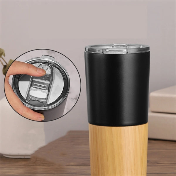 Stainless Steel Bamboo Tumbler