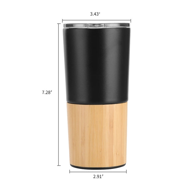 Stainless Steel Bamboo Tumbler