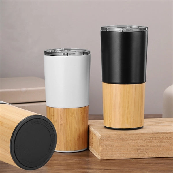 Stainless Steel Bamboo Tumbler