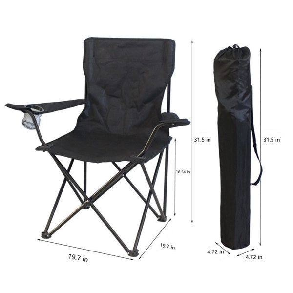 Camping Chair with Built-in 4 Can Cooler