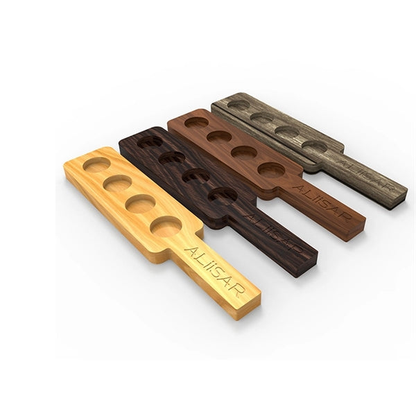Walnut Paddle 4-Slot Sampler Board