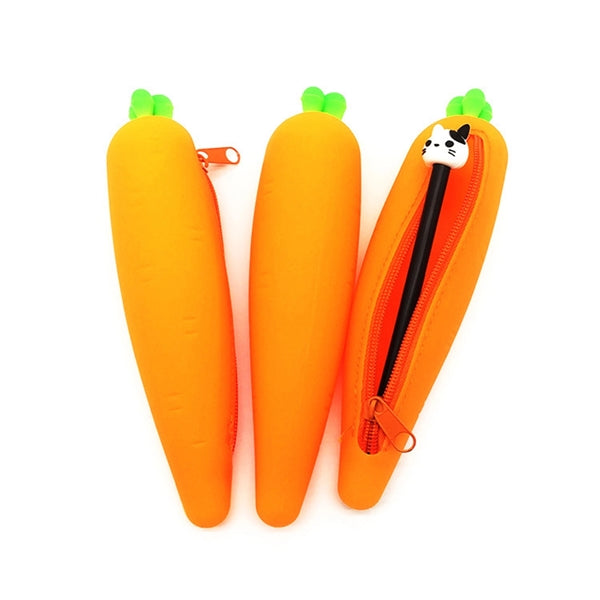 Mini Cute Silicone Pencil Pouch For Kids