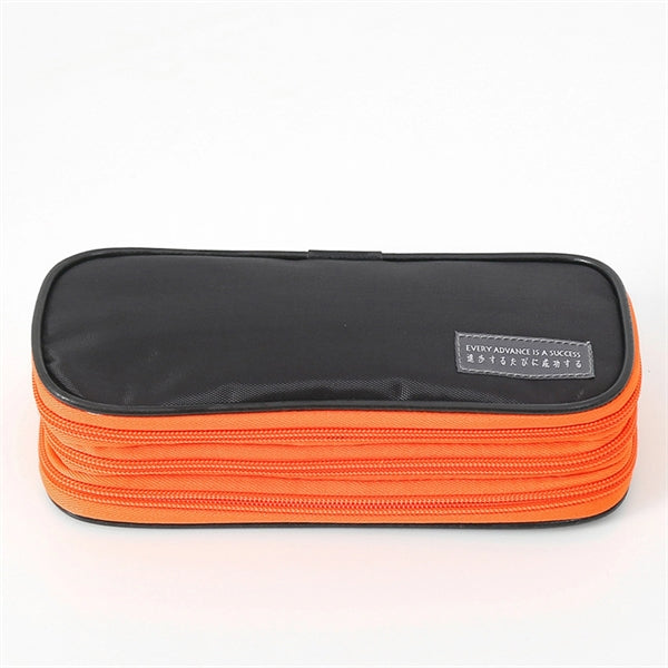 3 Compartments Zipper Pencil Bag