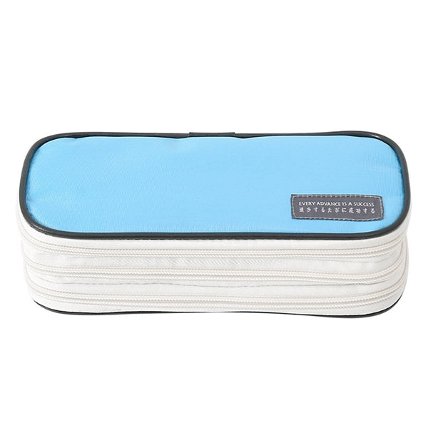 3 Compartments Zipper Pencil Bag