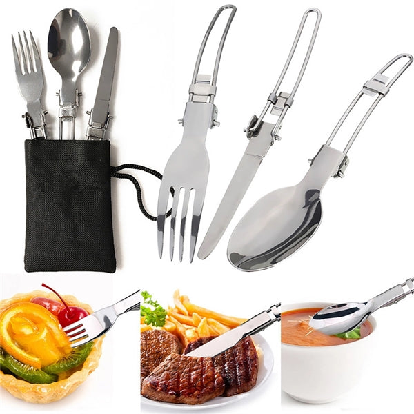 Portable 8 Pieces Camping Cookware Kit