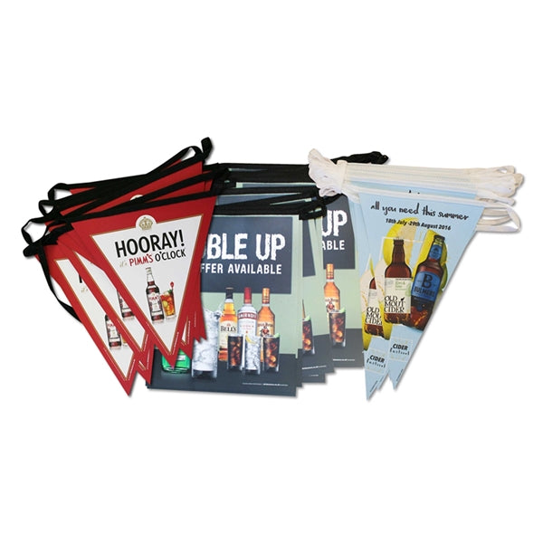 Outdoor Custom Full Color Imprinting PVC Bunting Flags