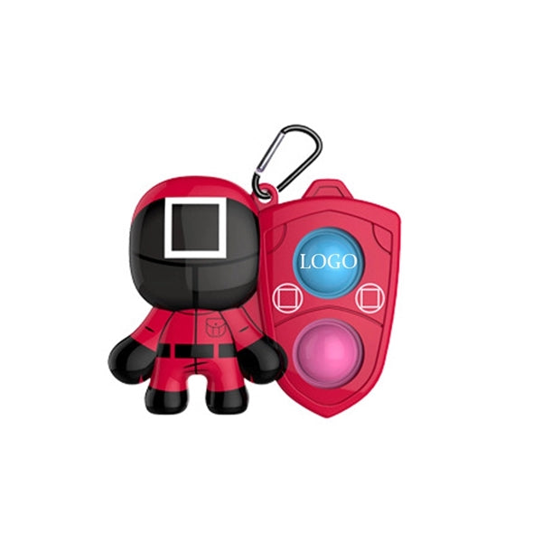 Children Adult Simple Dimple Fidget Keychain Toy