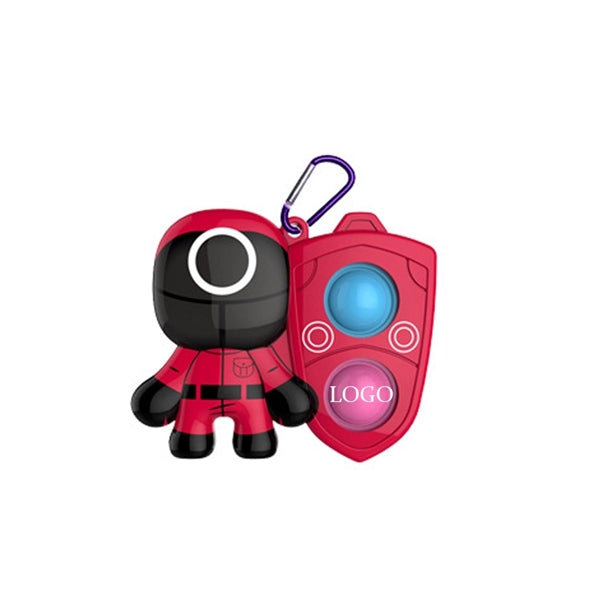 Children Adult Simple Dimple Fidget Keychain Toy