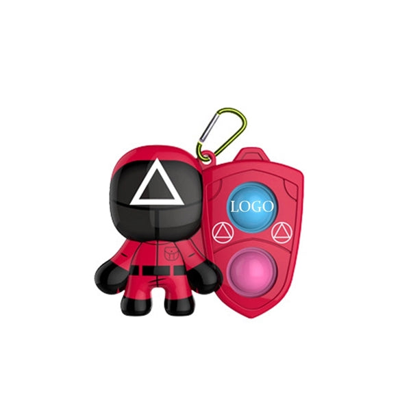 Children Adult Simple Dimple Fidget Keychain Toy